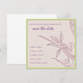 Flacon bewaren de datum save the date (Voorkant / Achterkant)