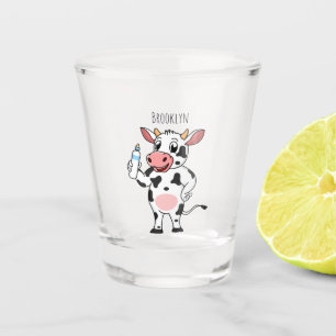 Flacon met baby-cartoon shot glas
