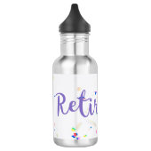 Flacon met Confetti water voor fijne opvoeding Waterfles (Links)