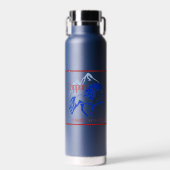 Flacon met geïsoleerd water waterfles (Voorkant)