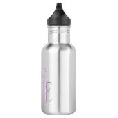 Flacon met rijdend afvalwater waterfles  (Rechts)