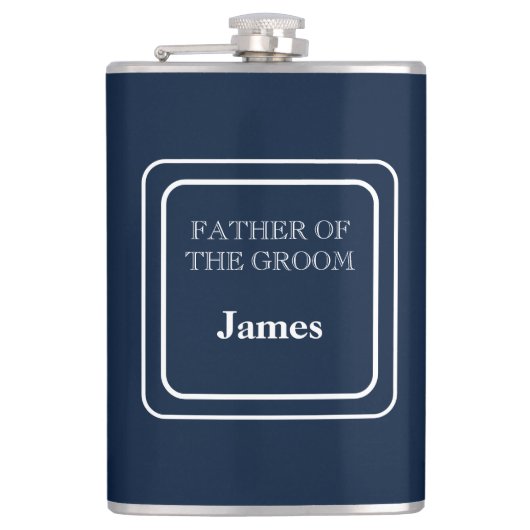 Flacon met vinyl bekleding-Vader van de bruidegom (Voorkant)