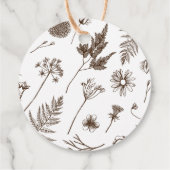  flacon-monogram-Crest Klassieke ronde Bedankjes Labels (Achterkant)