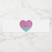 Flaconetiket voor Happy Valentine's Day Water Waterfles Etiket (Enkel label)