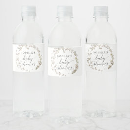 flaconetiketten met Baby showers water Waterfles Etiket