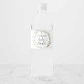 flaconetiketten met Baby showers water Waterfles Etiket (Voorkant)