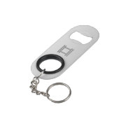 Flaconopener met Sleutelhanger Flessenopener (Achterkant Gekanteld)