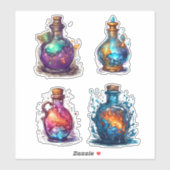 Flacons met magische Positie Sticker (Vel)