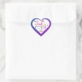 fladderend plezier hart sticker (Tas)