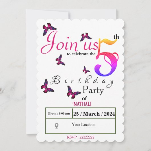 fladderend plezier kaart (Voorkant)