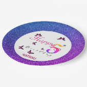 fladderend plezier papieren bordje (Gekanteld)