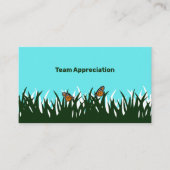 🦋🌿fladderende Bedankt: Team Appreciation Lawn Ca Visitekaartje (Voorkant)