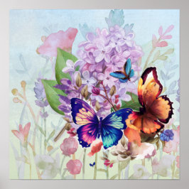 Fladderende Bloesems Poster