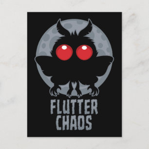 Fladderende Chaos Mothman Cryptische Legende Briefkaart