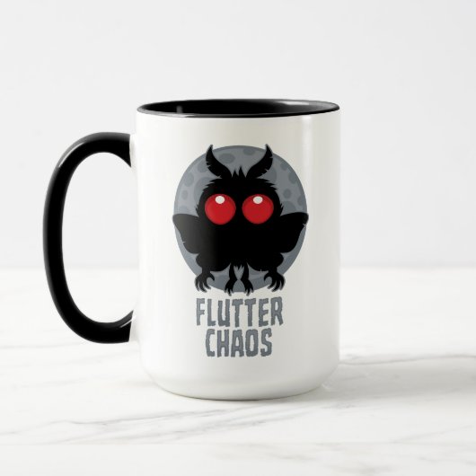 Fladderende Chaos Mothman Cryptische Legende Mok (Links)