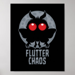Fladderende Chaos Mothman Cryptische Legende Poster