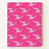 Fladderende Flamingo's Notitieboek (Achterkant)