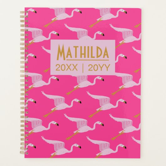 Fladderende Flamingo's Planner (Voorkant)