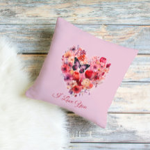 fladderende liefde | Bloemenhart | Aangepaste teks