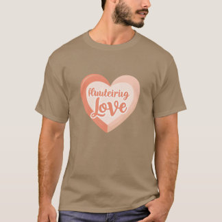 Fladderende liefdesvrienden t-shirt