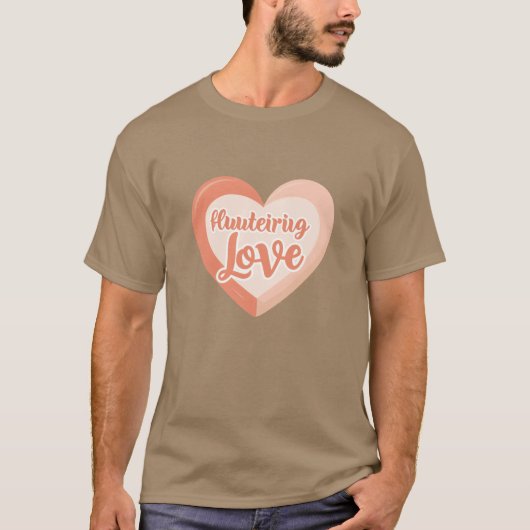 Fladderende liefdesvrienden t-shirt (Voorkant)