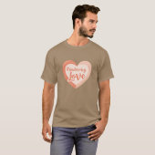 Fladderende liefdesvrienden t-shirt (Voorkant volledig)