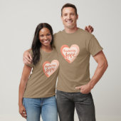Fladderende liefdesvrienden t-shirt (Unisex)