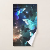 Fladderende Nachtvlinder Bad Handdoek (Handdoek)