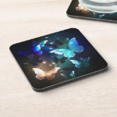 Fladderende Nachtvlinder Bier Onderzetter (Linkerzijde)