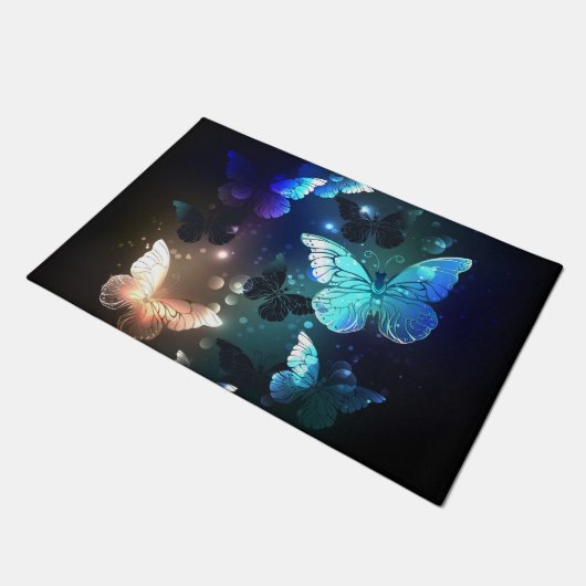 Fladderende Nachtvlinder Deurmat (Schuin)