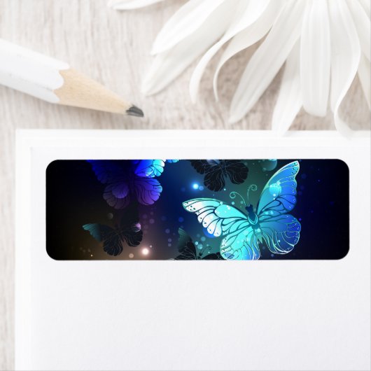 Fladderende Nachtvlinder Etiket (Insitu)