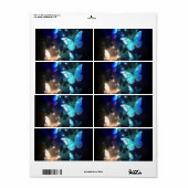Fladderende Nachtvlinder Etiket (Full Sheet)