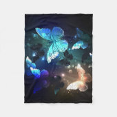 Fladderende Nachtvlinder Fleece Deken (Voorkant)