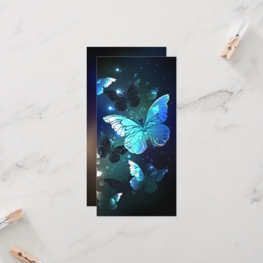 Fladderende Nachtvlinder Kaart (Voorkant / Achterkant in situ)