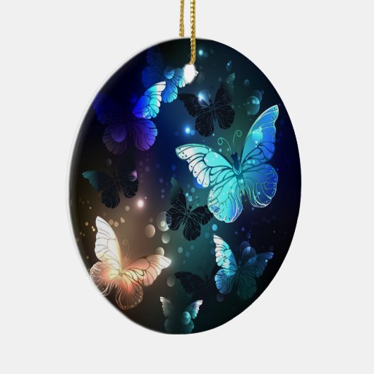 Fladderende Nachtvlinder Keramisch Ornament (Rechts)