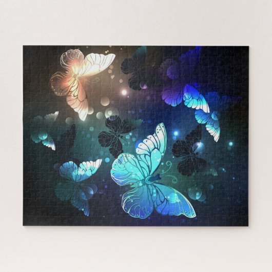 Fladderende Nachtvlinder Legpuzzel (Horizontaal)