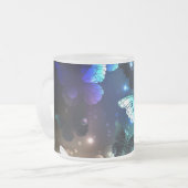 Fladderende Nachtvlinder Matglas Koffiemok (Voorkant links)