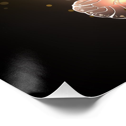 Fladderende Nachtvlinder Perfect Poster (Hoek)