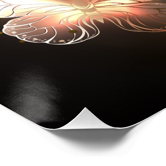 Fladderende Nachtvlinder Perfect Poster (Hoek)