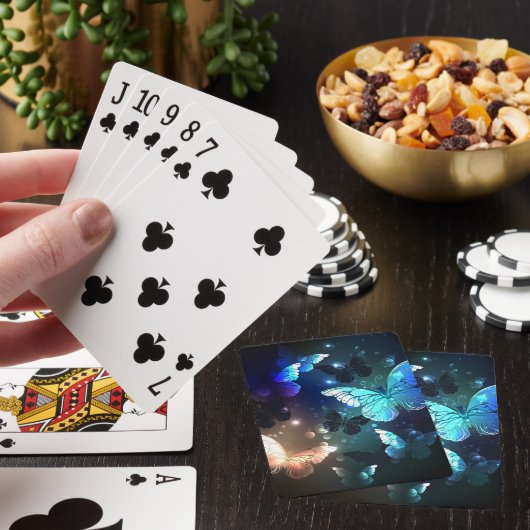 Fladderende Nachtvlinder Pokerkaarten (Insitu)