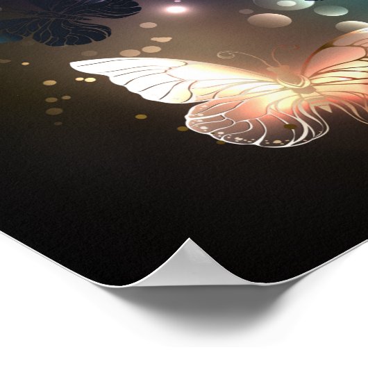 Fladderende Nachtvlinder Poster (Hoek)