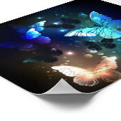 Fladderende Nachtvlinder Poster (Hoek)