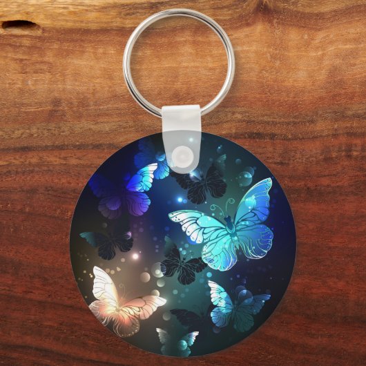Fladderende Nachtvlinder Sleutelhanger (Voorkant)