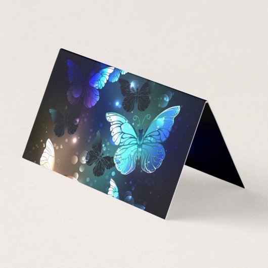 Fladderende Nachtvlinder Visitekaartje (Achterkant)