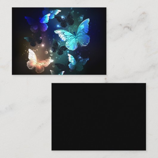 Fladderende Nachtvlinder Visitekaartje (Voorkant / Achterkant)