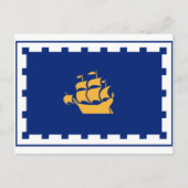 FlaFlag van het Briefkaart van de stad Quebec (Voorkant)
