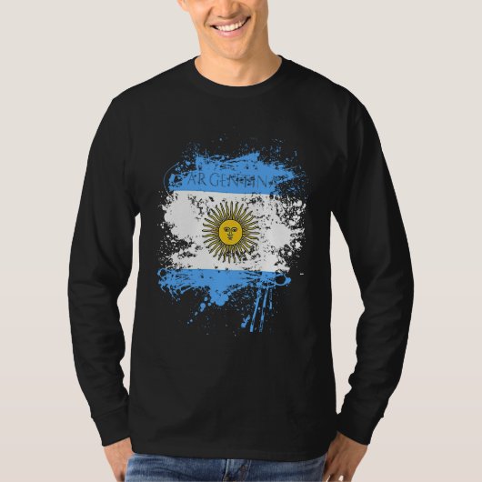 Flag Argentina Nationality State South America T-shirt (Voorkant)
