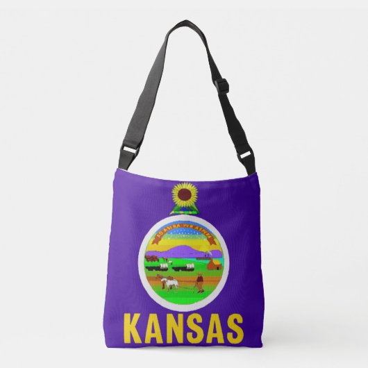 Flag Bag, Kansas Crossbody Tas (Voorkant)