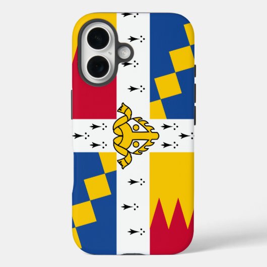 Flag/banner of Arms of Birmingham, England Case-Mate iPhone Case (Achterkant)