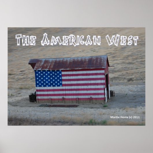 Flag Barn - Het Amerikaanse Westen - Poster (Voorkant)